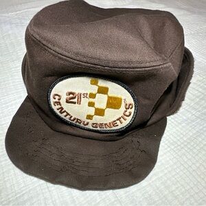 21st Century Genetics Hat‎ Patch K Brand USA Vintage Cap With Ear Flaps Trapper